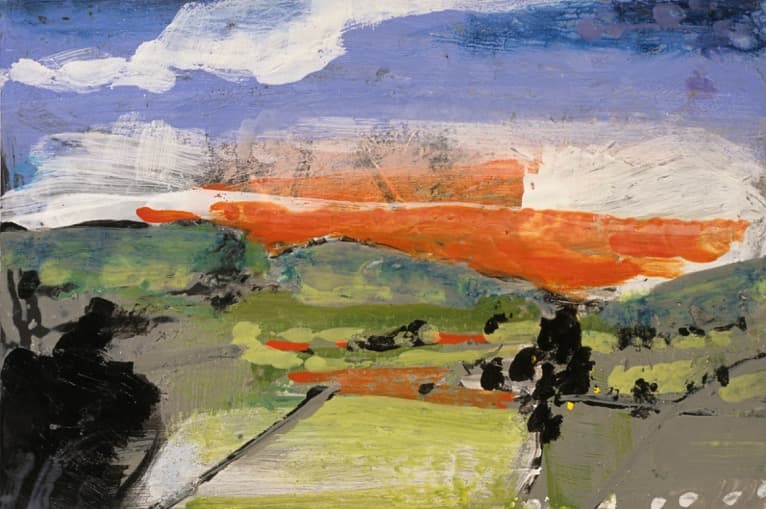 Landscape art, Ontario artist, Oil painting, romantic, lake