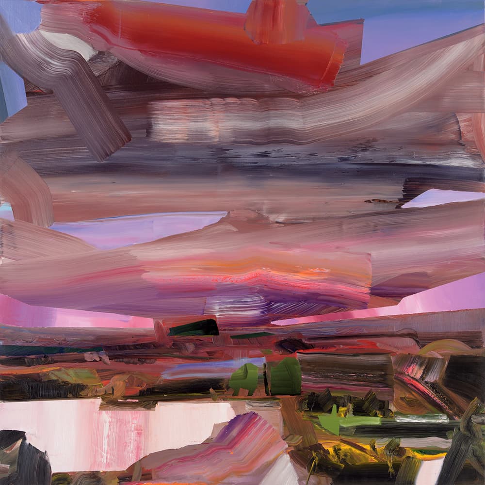 Landscape, abstracted, Ontario artist, bold brush strokes