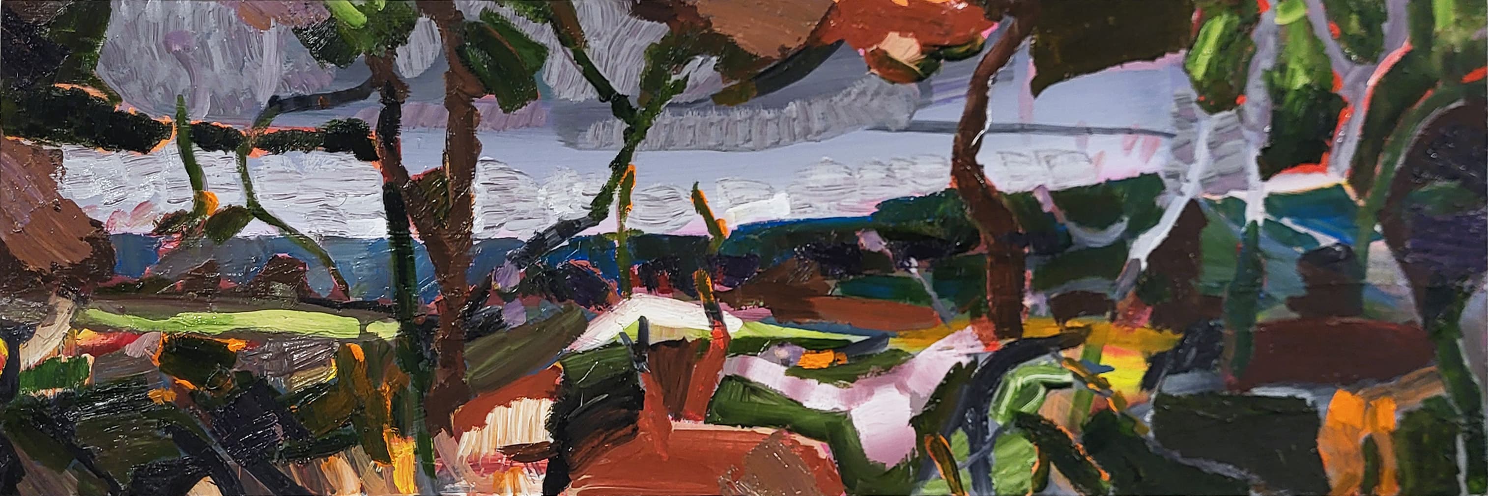 Landscape, abstracted, Ontario artist, bold brush strokes