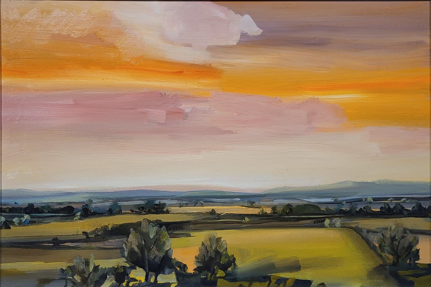 Landscape, abstracted, Ontario artist, bold brush strokes