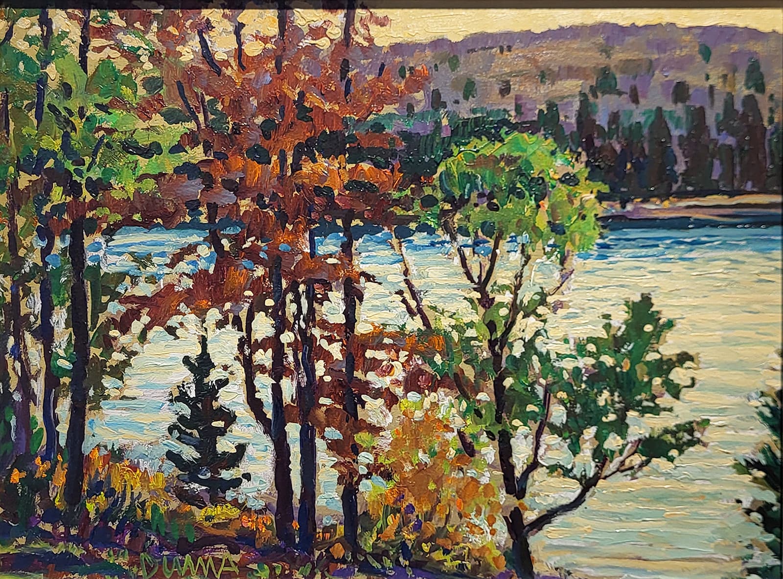 Alberta landscape, clouds, Calgary artist, evergreen