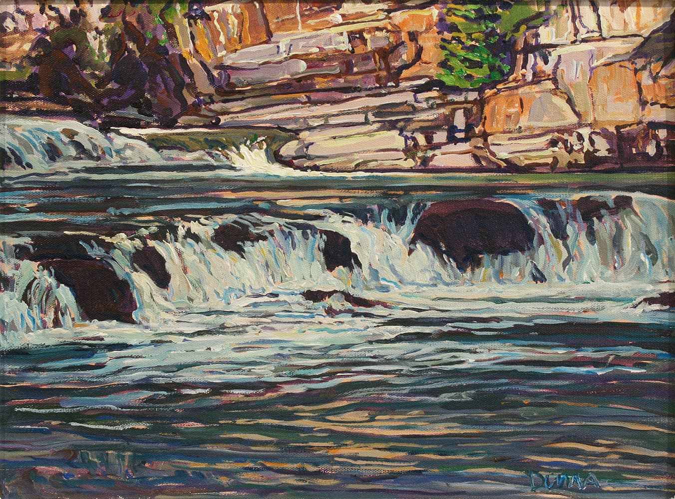 Alberta landscape, clouds, Calgary artist, waterfalls