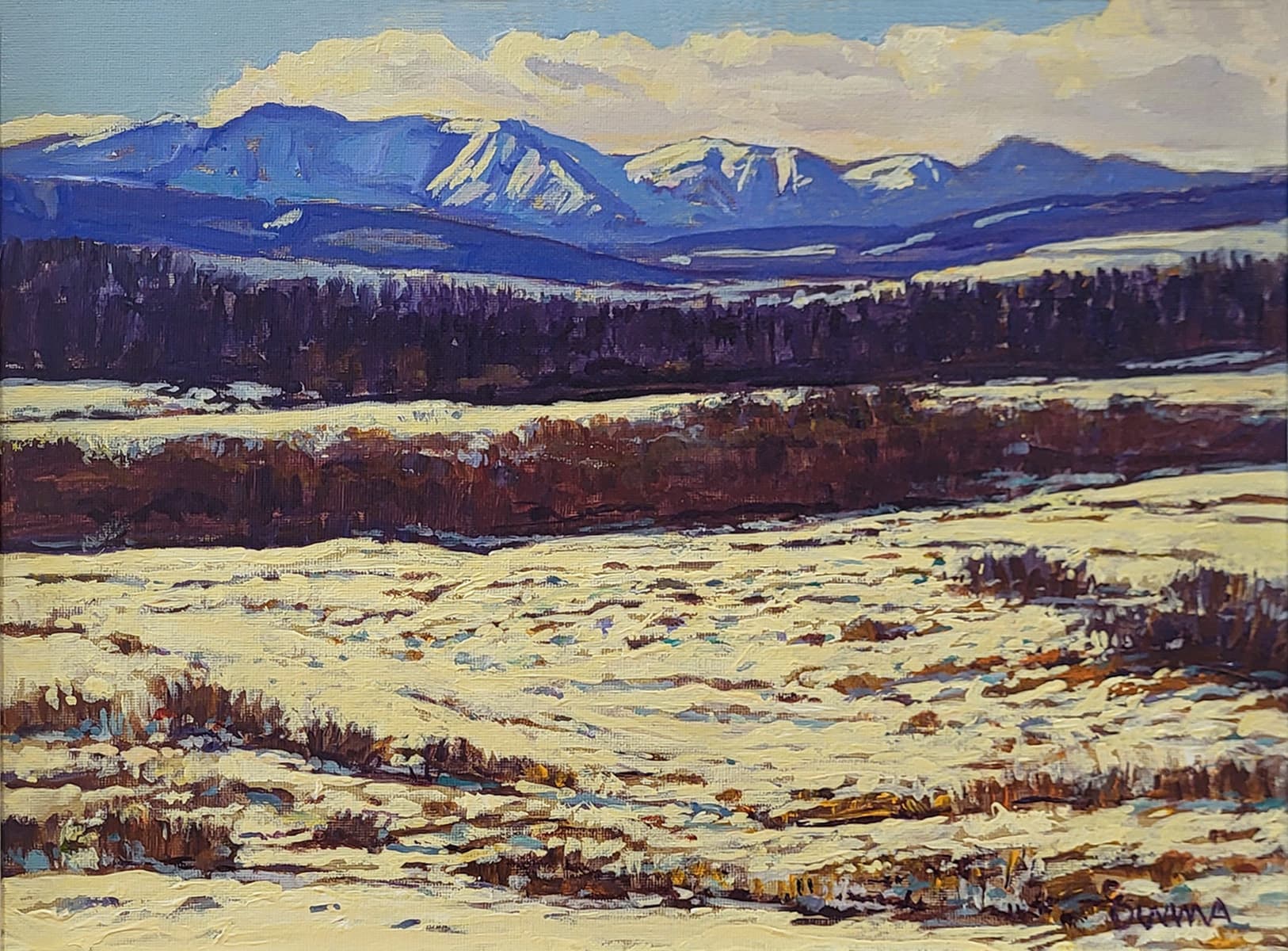 Alberta landscape, prairies, Calgary artist, spring