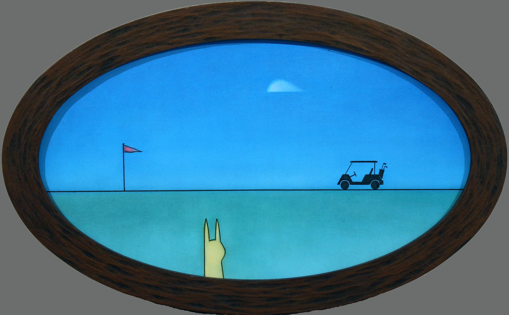 animals, wild life, folk art, surreal, contemporary, calgary artist, golf