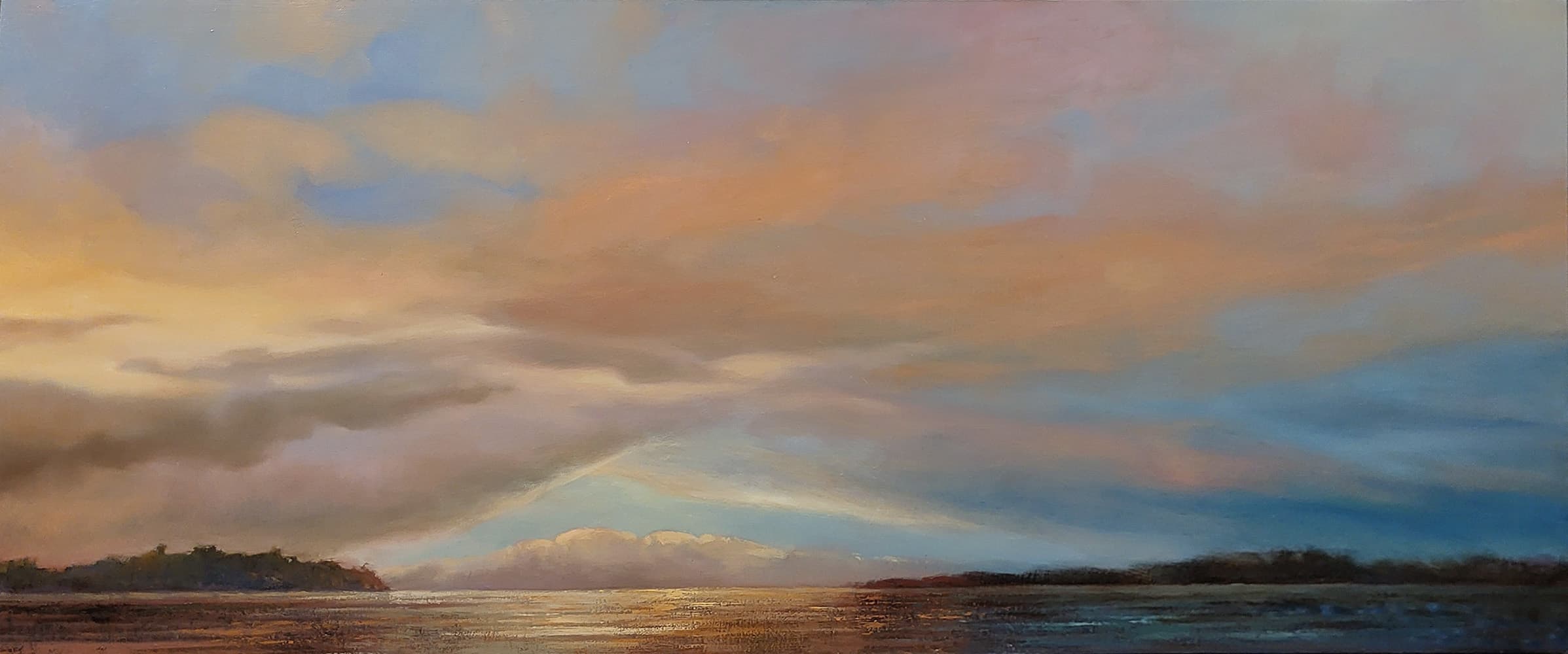 clouds, moody, field, green. oil, oils, Alberta, prairie, Ontario, orange haze