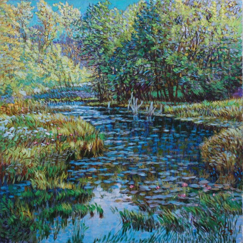Ontario, Impressionism, Szechuan, landscape, vivid, marsh