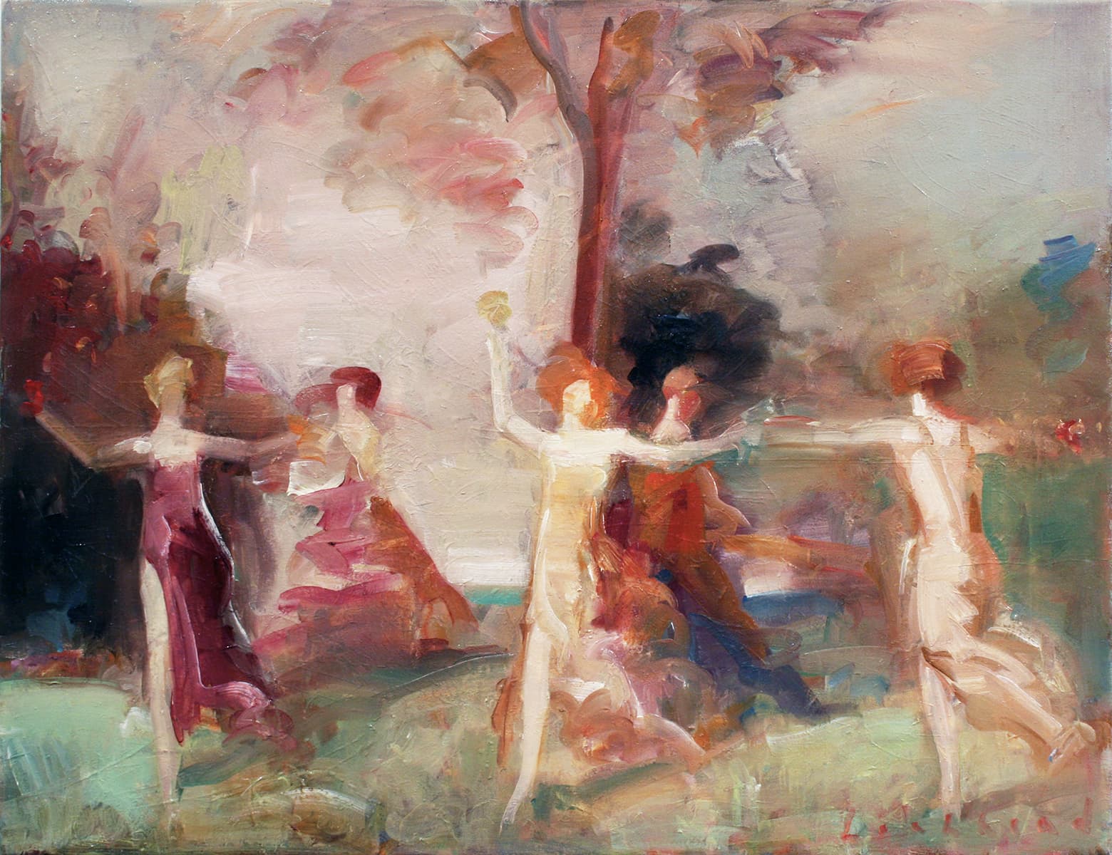 Regina Five, European, whimsy, playful, impressionism, figurative