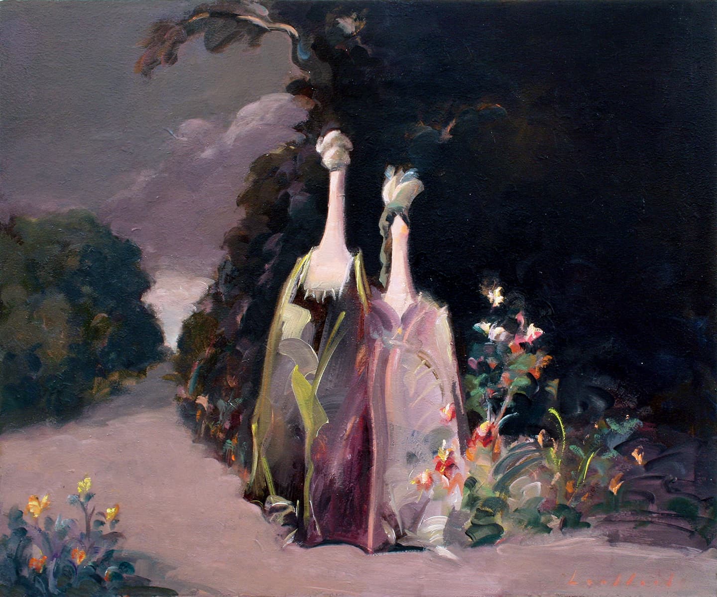 Whimsy, birds, turn-of-the century, Regina Five, Ontario, surreal