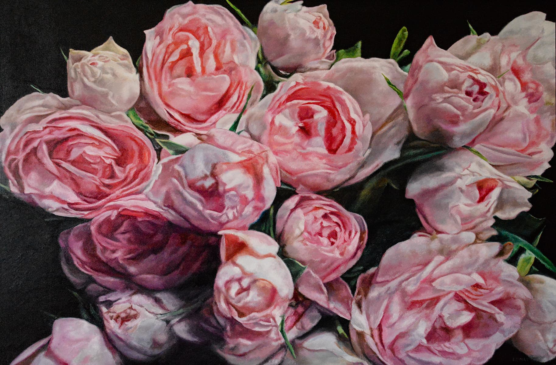 flowers, realism, Canadian art, renaissance, contemporary art, Alberta artist