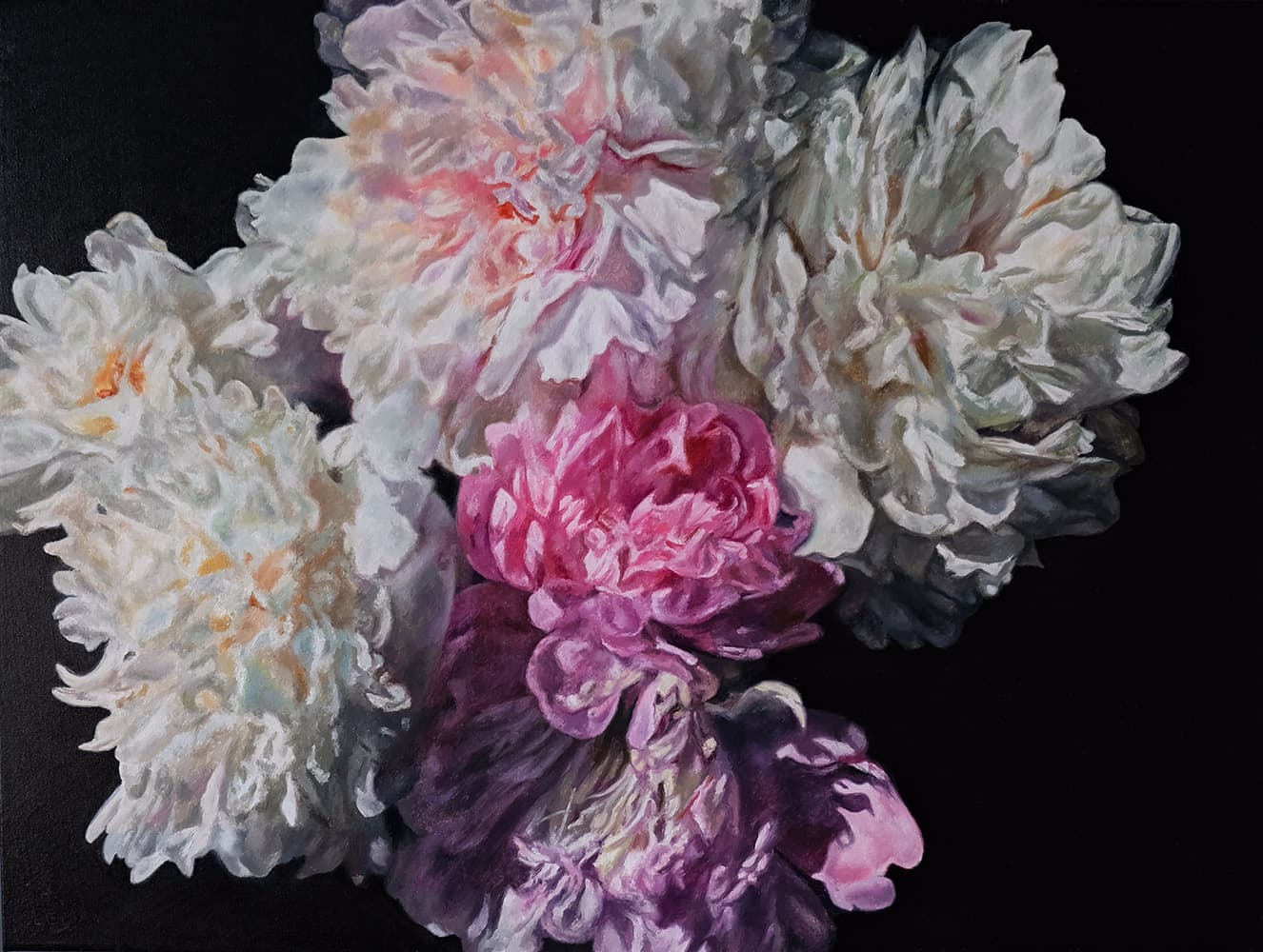 flowers, realism, Canadian art, renaissance, contemporary art, Alberta artist