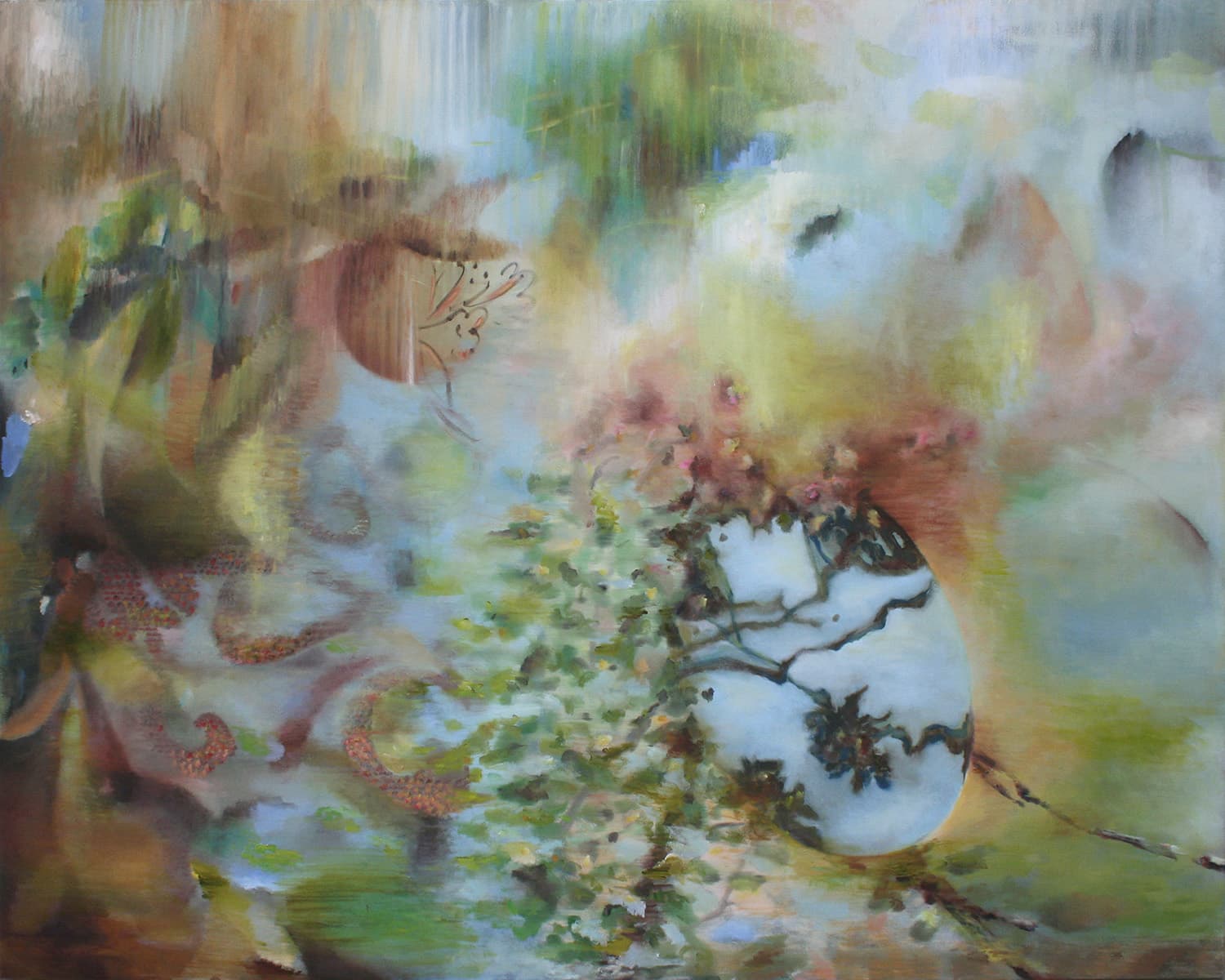 ethereal, dream-like, fantasy, landscape, floral, peonies, garden, night, garden, flowers, dance, ballet, musical