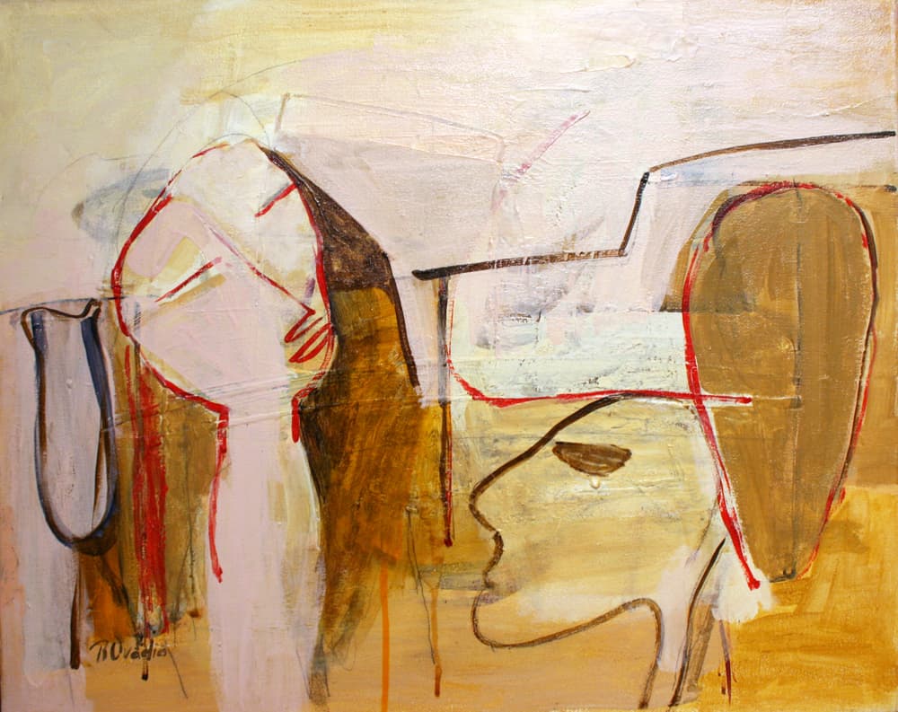 figure, humanoid, lines, pastel