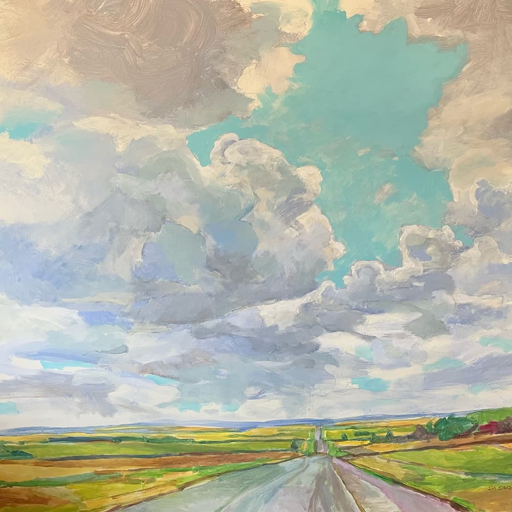 Grande Prairie, Alberta artist, landscape, prairies, dramatic, impressionistic, painterly