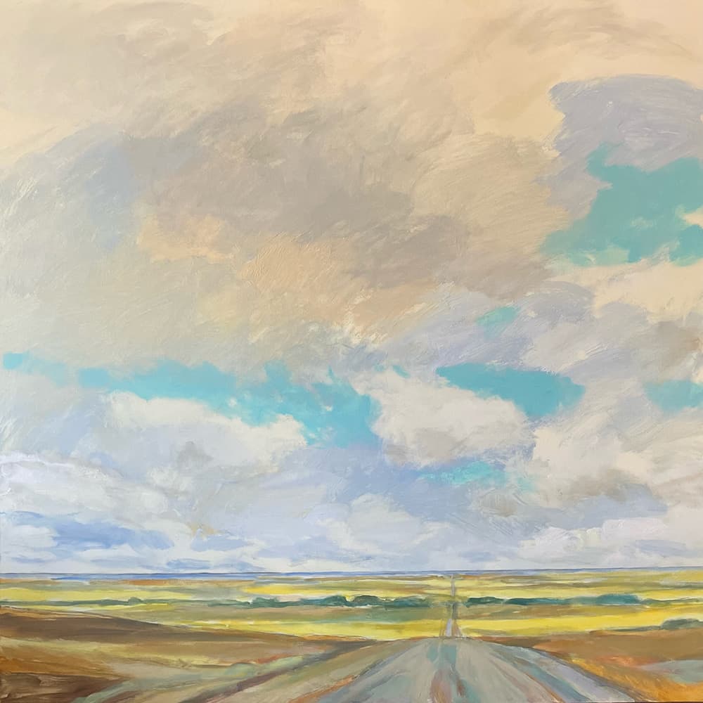 Grande Prairie, Alberta artist, landscape, prairies, dramatic, impressionistic, painterly