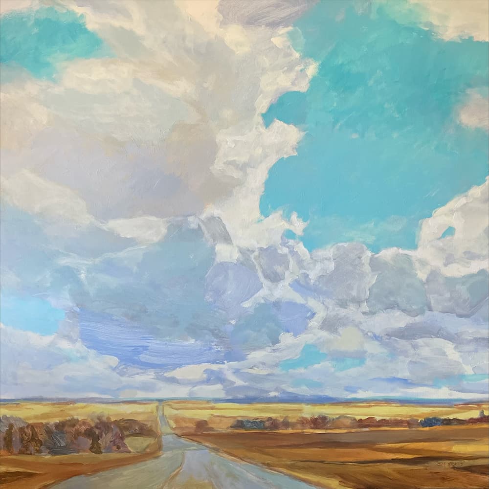 Grande Prairie, Alberta artist, landscape, prairies, dramatic, impressionistic, painterly