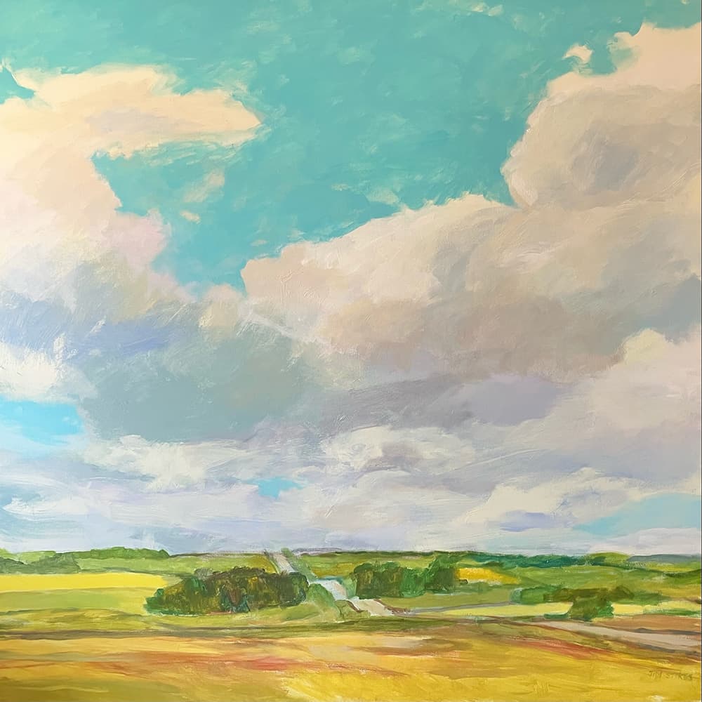 Grande Prairie, Alberta artist, landscape, prairies, dramatic, impressionistic, painterly