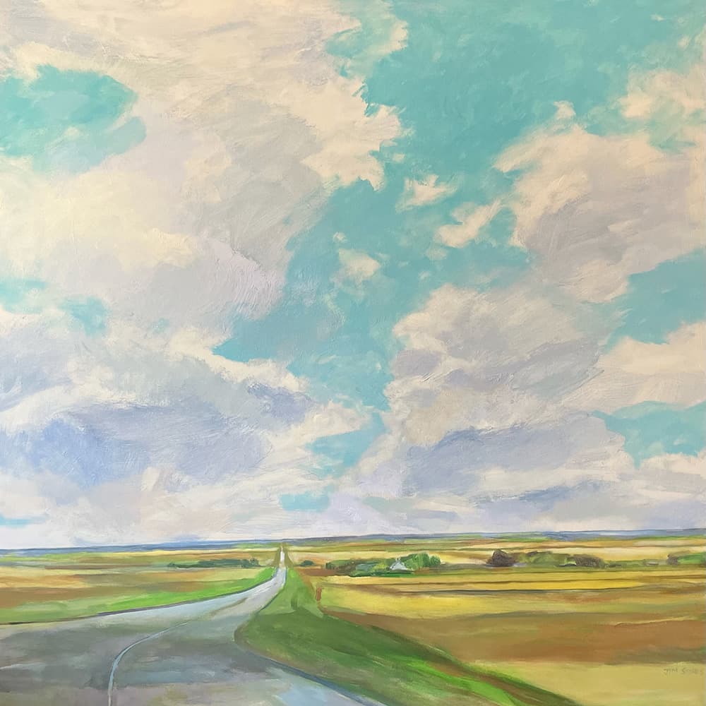 Grande Prairie, Alberta artist, landscape, prairies, dramatic, impressionistic, painterly