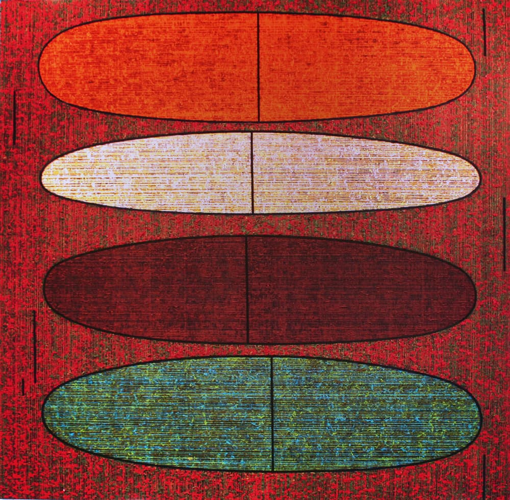 Action expressionism, Ontario artist, abstraction, Venice Bienanale, Toronto, Painters eleven, snap series, oval, bright