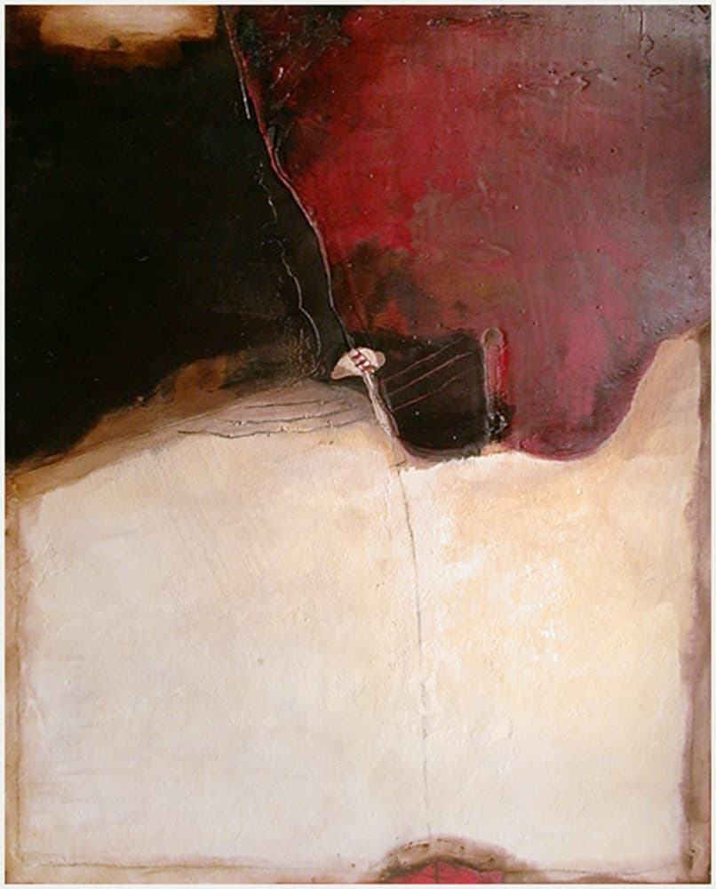 plaster, marble dust, sand, mixed media, abstract, Fez, Morocco, acrylic, earthy, red