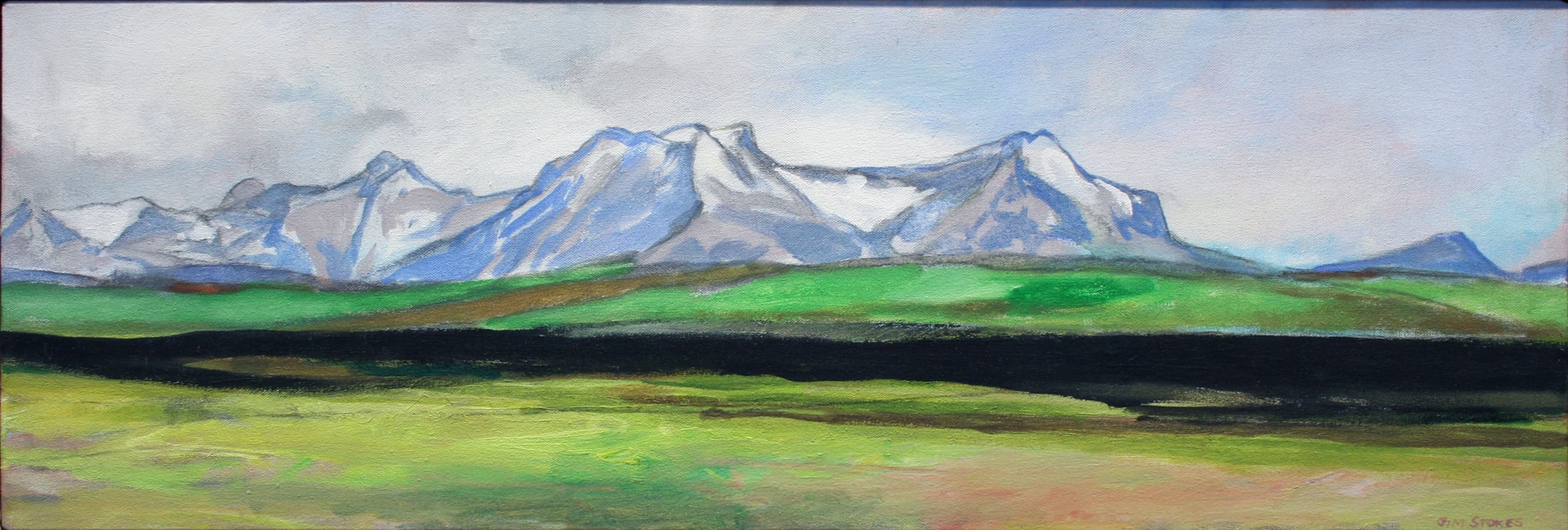 Grande Prairie, Alberta artist, landscape, prairies, mountains, impressionistic, painterly