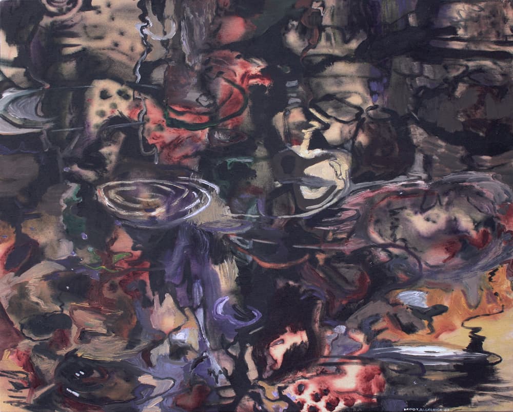 depth, impressionistic, British Columbia, Saskatchewan, landscape, wash, impressionism, reflection, puddles, complimentary, Okanagan, water, perspective, calm, purple, ripples