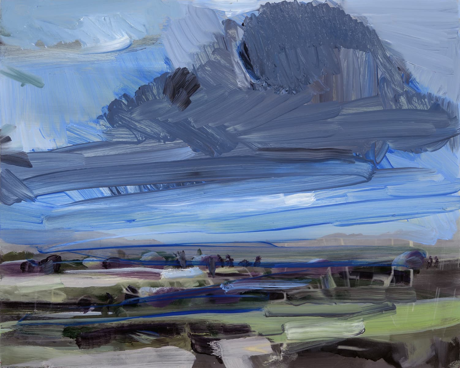 Landscape, abstracted, Ontario artist, bold brush strokes