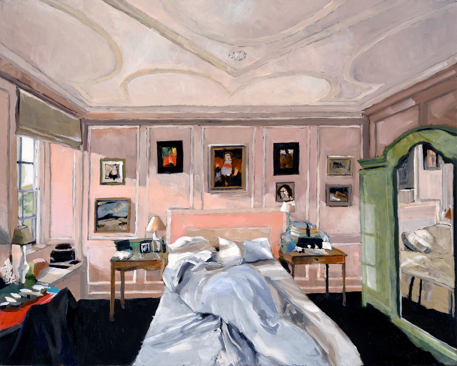 Interior, abstracted, Ontario artist, lamp