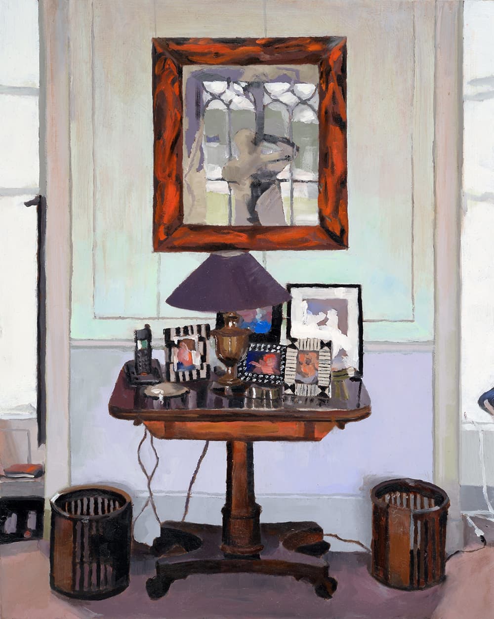 Interior, abstracted, Ontario artist, lamp