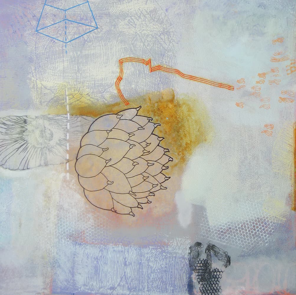 Abstract, Vancouver, pods, Canadian art, contemporary, pastel, flower, nature