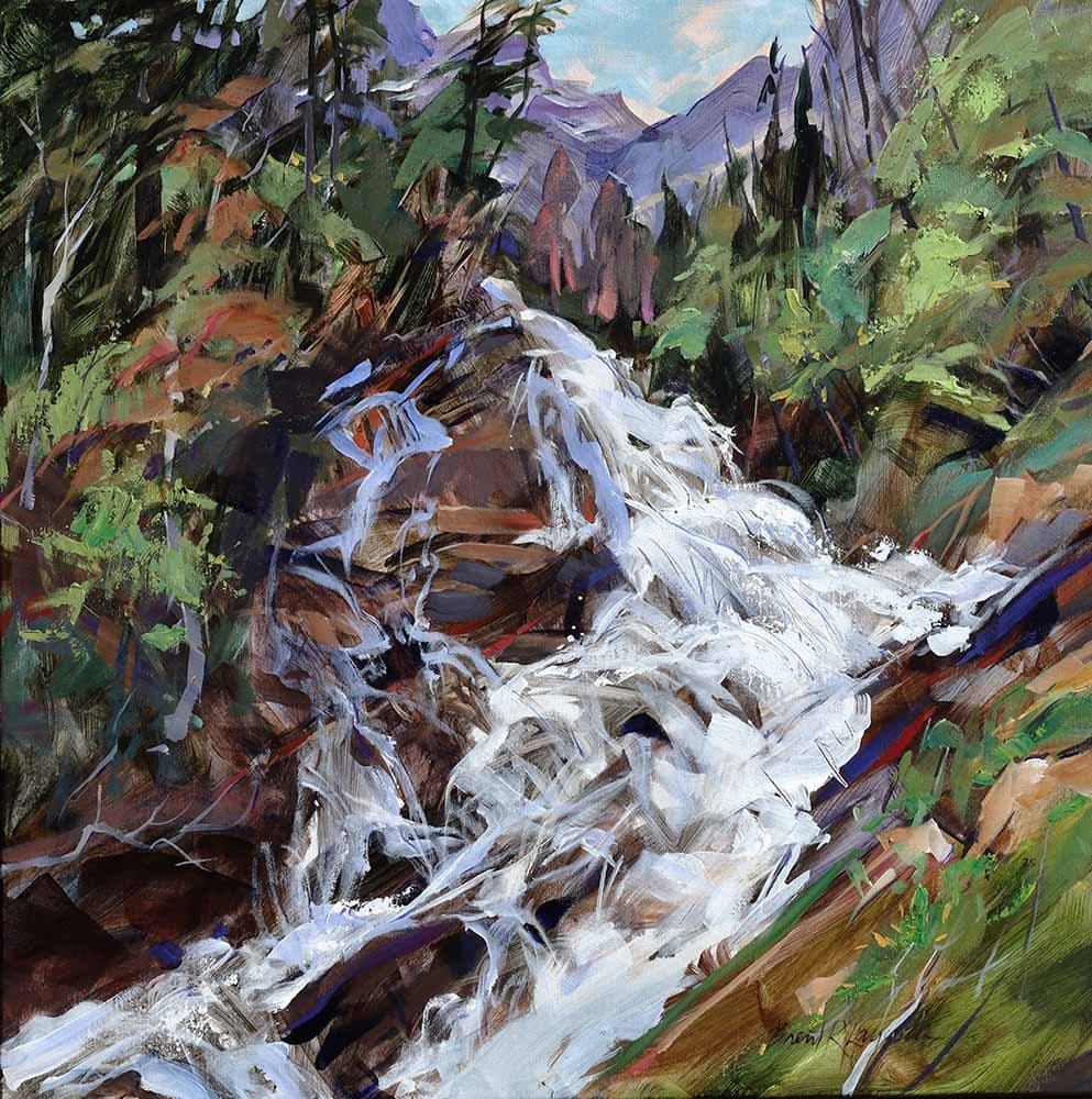 water falls, rapids, moving, action, art