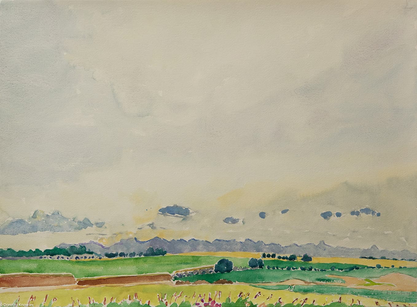 Emma Lake, Saskatoon, Saskatchewan, Alberta, panorama, clouds, sky, impressionism