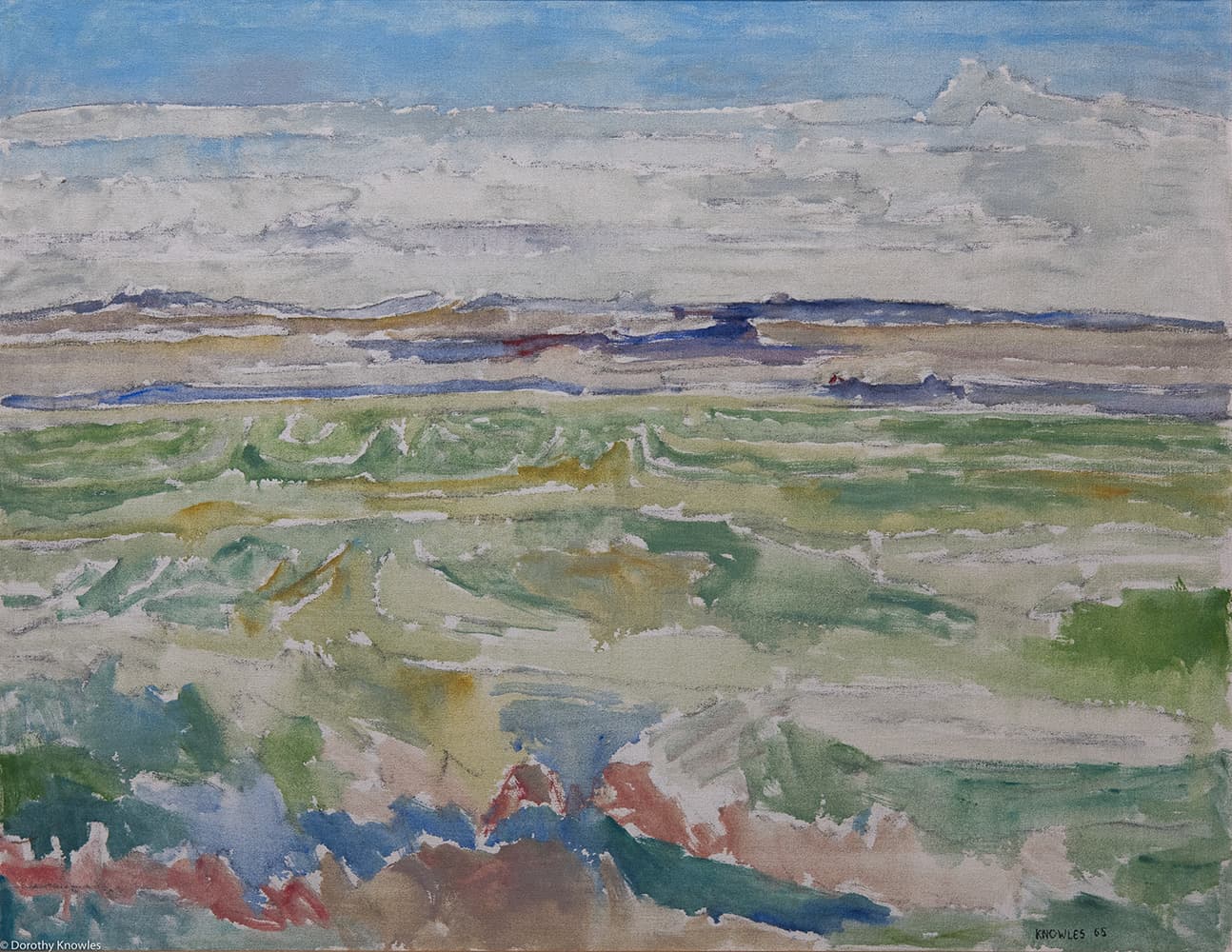 Emma Lake, Saskatoon, Saskatchewan, river, lake, clouds, sky, impressionism, soft tones, countryside