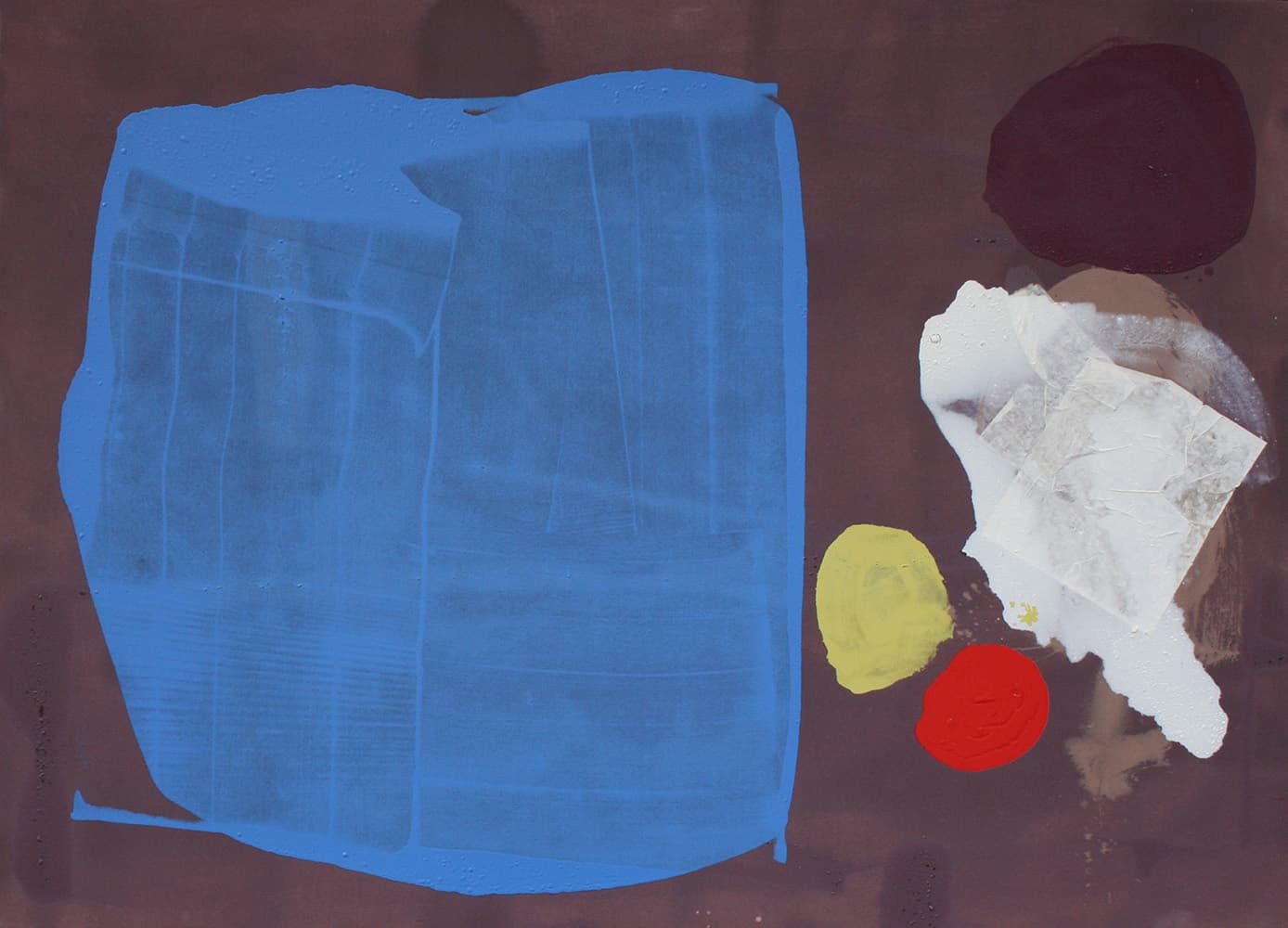 blue form, abstract, floating, red, blue blocks, family collection