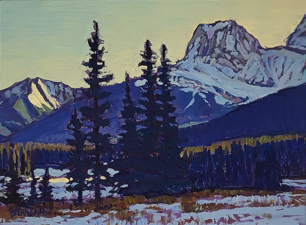 landscape, Alberta winter, foothills, Leighton centre, Priddis