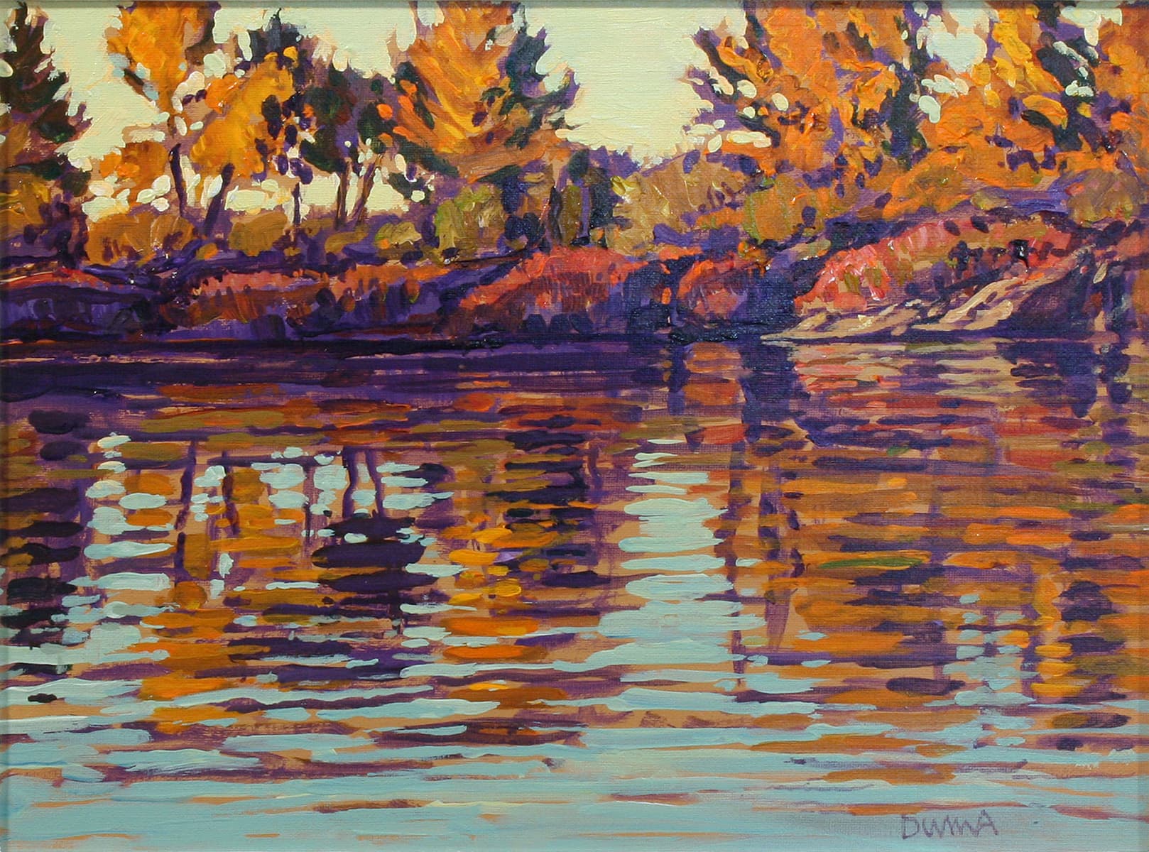 Alberta landscape, clouds, Calgary artist, reflections