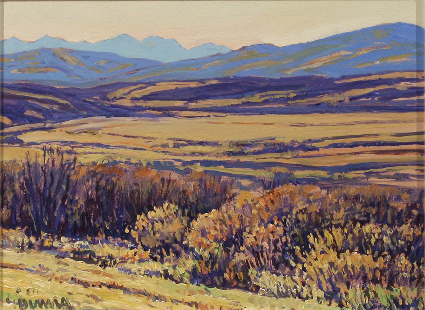 Alberta landscape, Group of Seven, Calgary artist, panorama, Kananaskis, mountains, fall, river, winter, foothills