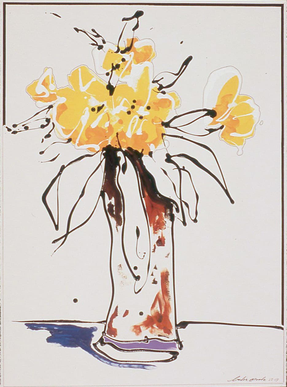 bouquet, white flowers, French influence, yellow flowers