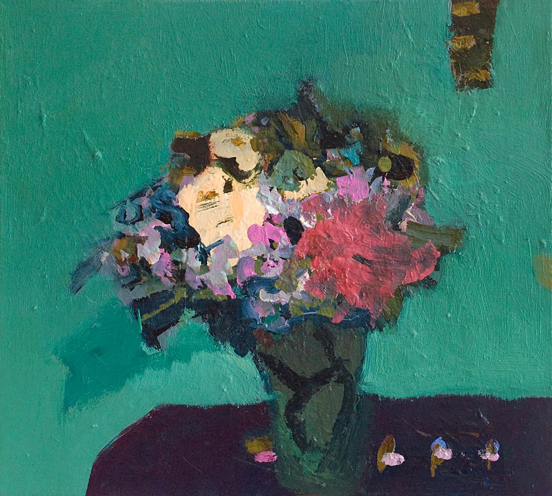 still life, floral, Montreal artist, flowers, impressionism, Canadian art, oil painting, floral, flowers, figure, figurative, landscape