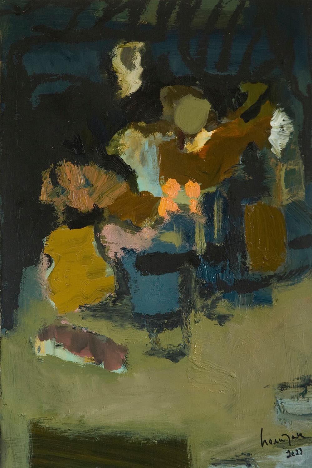 still life, impressionism, Canadian art, oil painting, floral, flowers, figure, figurative, landscape, flow, green, olive