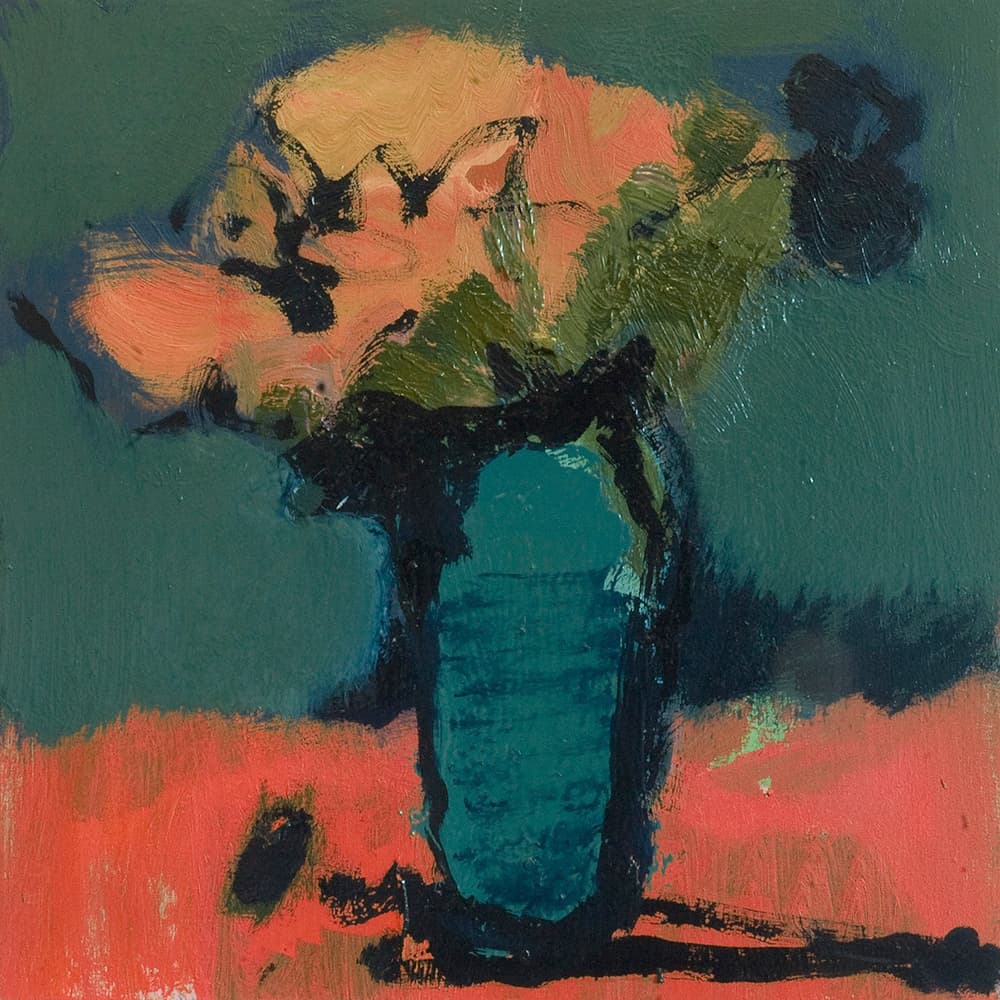 still life, impressionism, Canadian art, oil painting, floral, flowers, figure, figurative, landscape, green