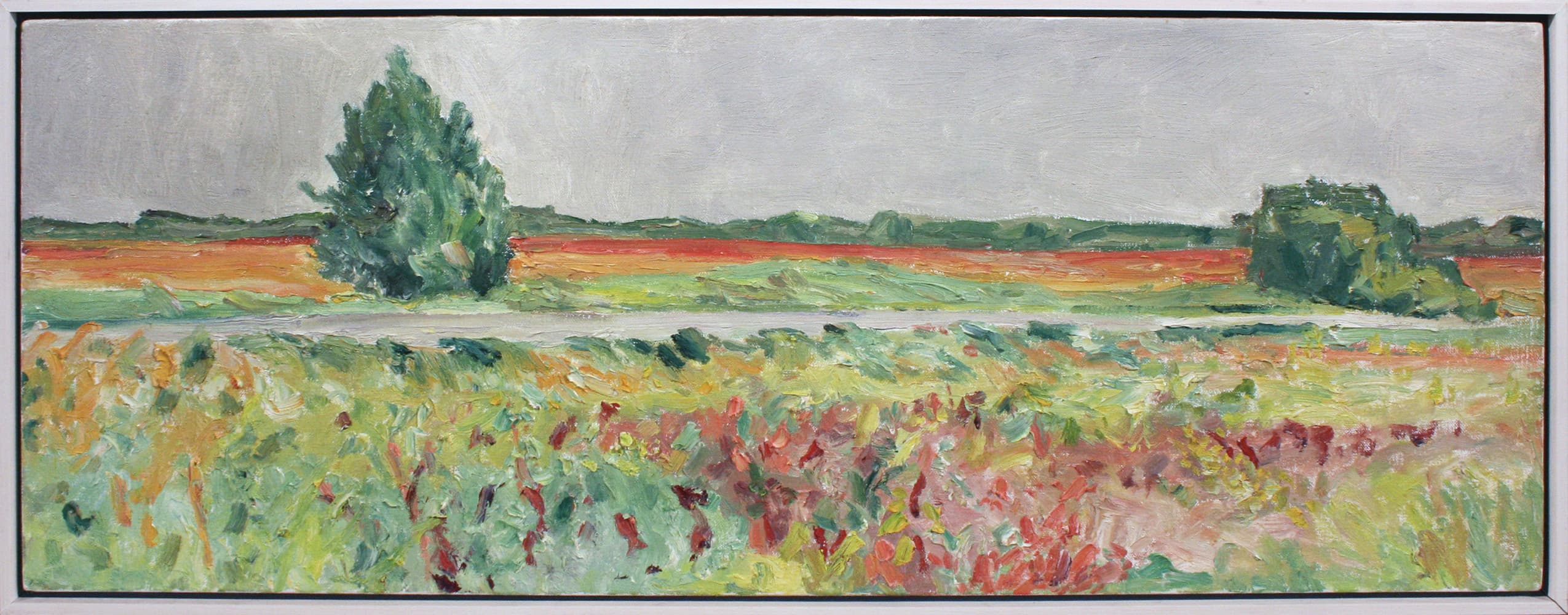 Emma Lake, Saskatoon, Saskatchewan, impressionism, farm, tree