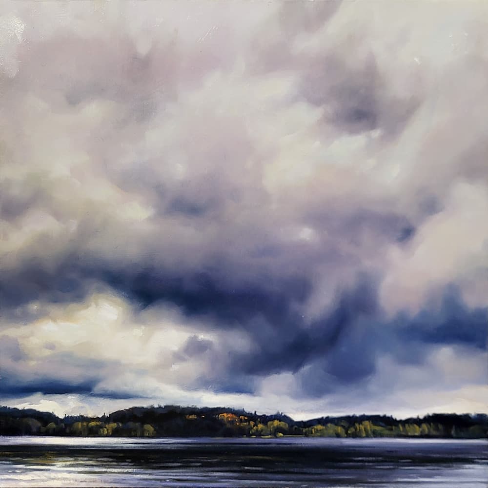 clouds, moody, field, green. oil, oils, Alberta, prairie, Ontario, orange haze