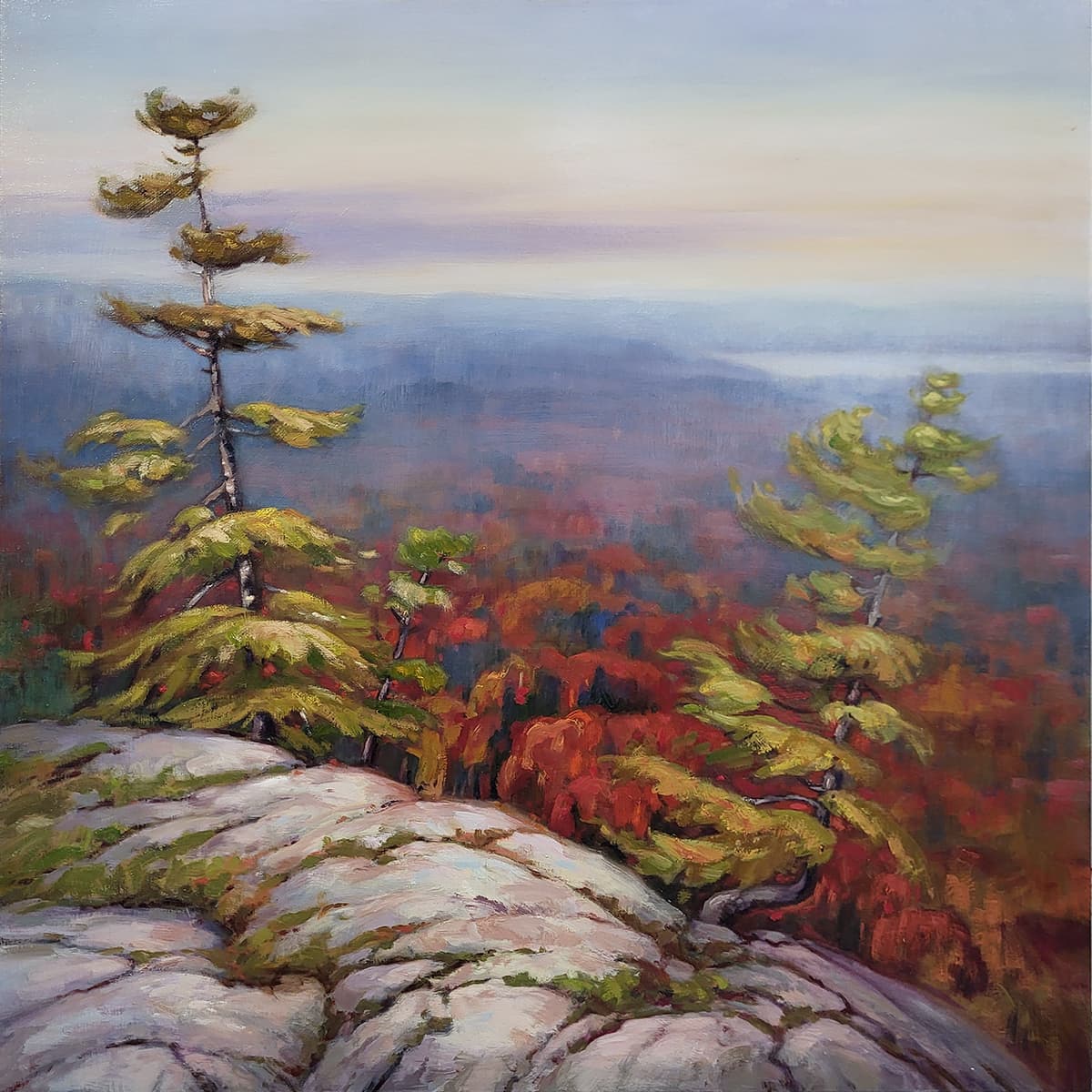 clouds, moody, field, green. oil, oils, Alberta, prairie, Ontario, orange haze, hills