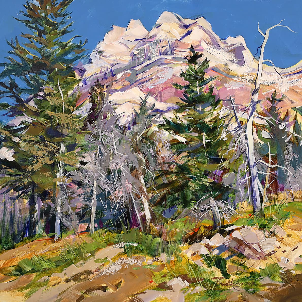 pastel colors, mountain, river, rocky mountains, landscape, moving, Lake, watery, winter