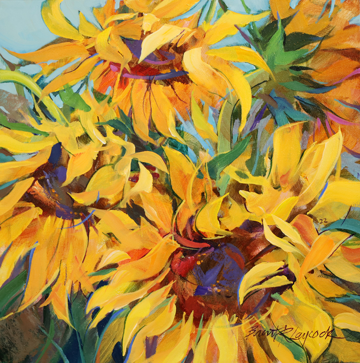 sunflowers, colour, flora, bright, fall