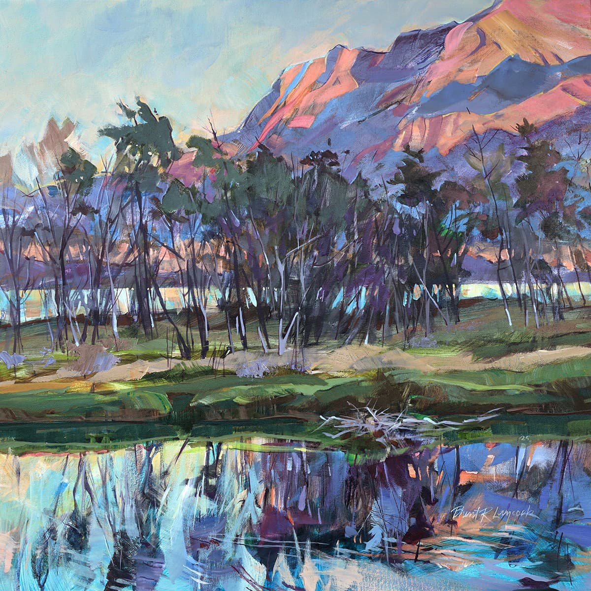 trail, hiking, walk-about, wandering, lake, reflection, purple exploring, pathway, forest