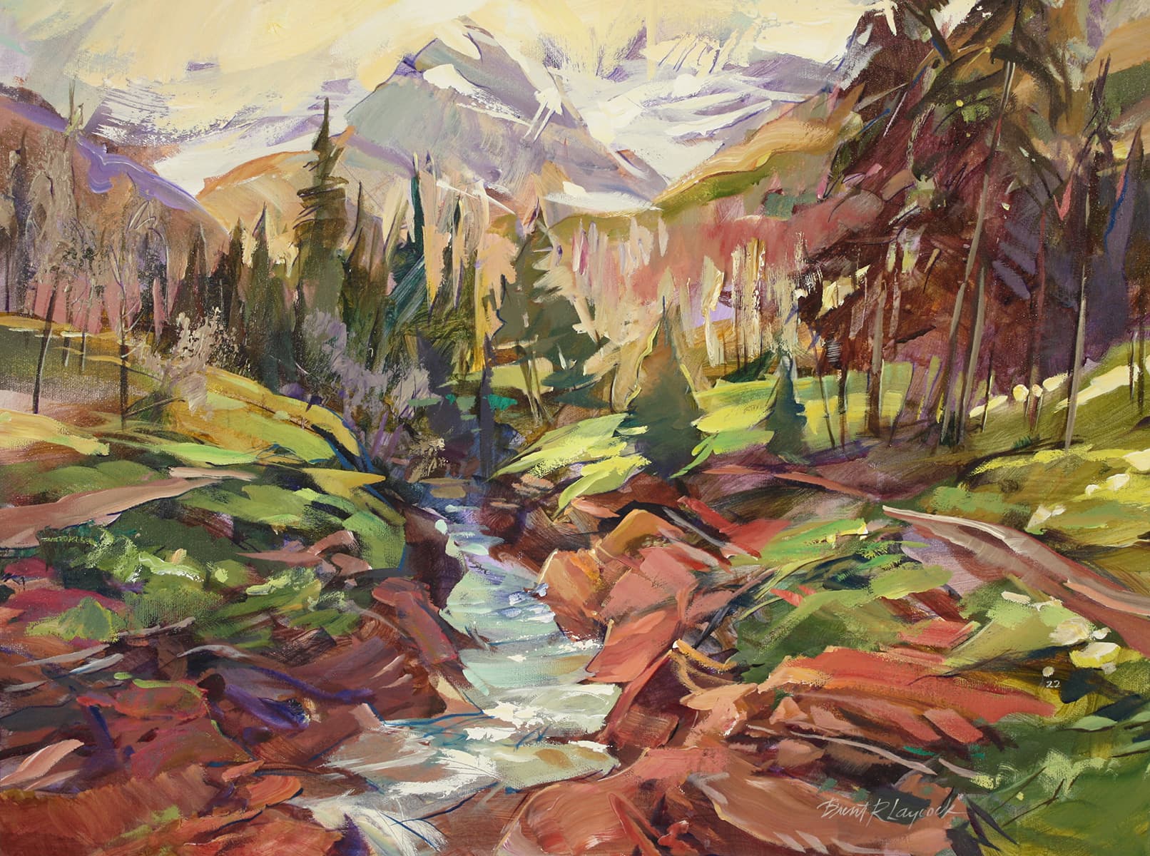 Waterton National Park, Red, dramatic, mountainous, rough