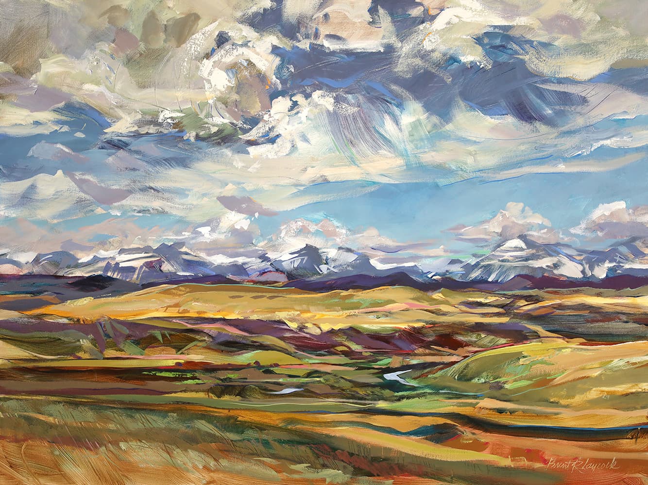 pastel colors, mountain, river, rocky mountains, landscape, moving, Banff