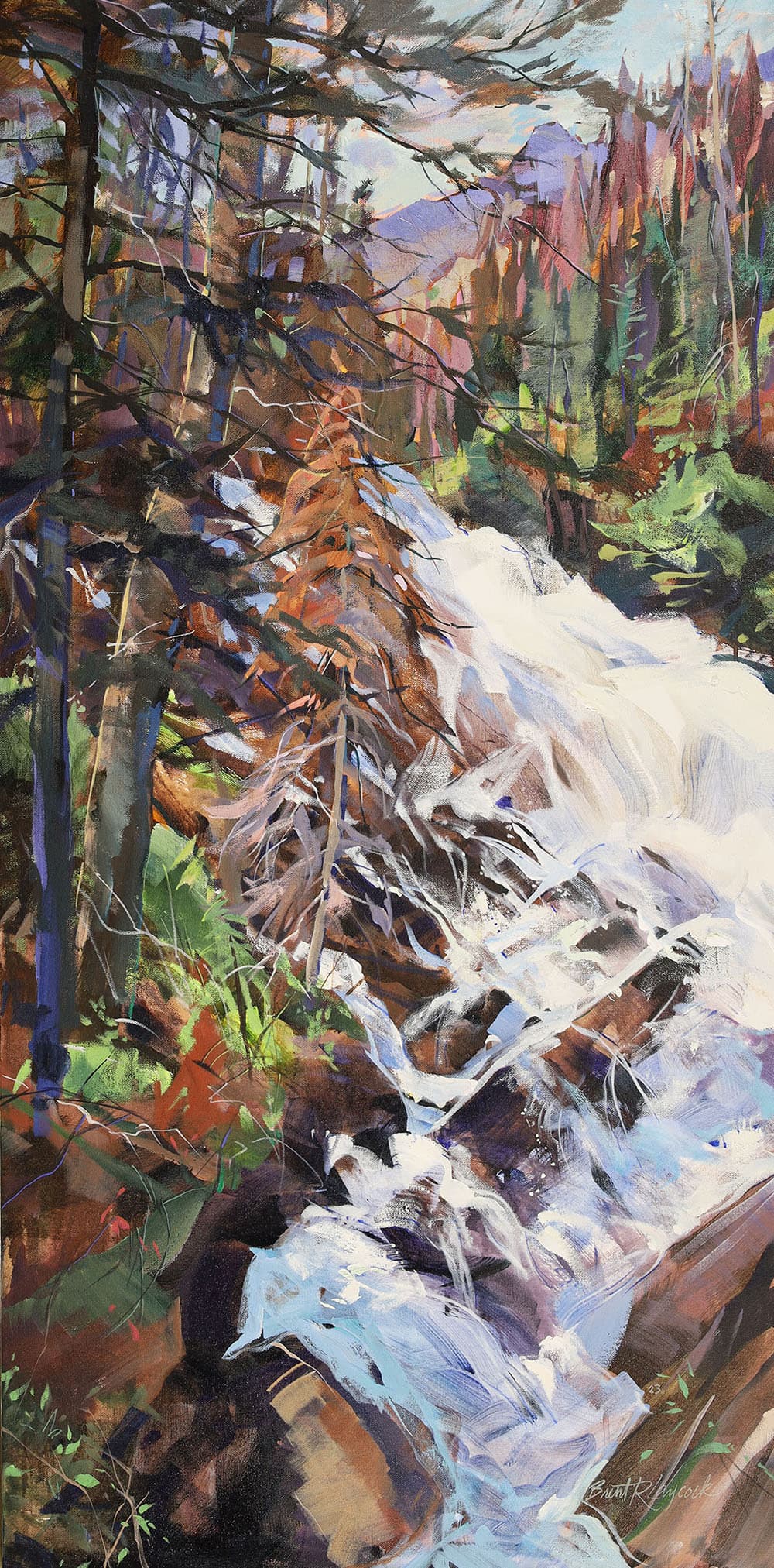 pastel colors, mountain, river, rocky mountains, landscape, moving, Waterton National park