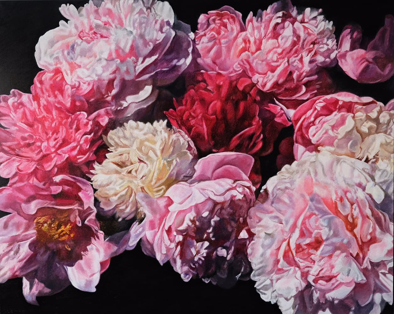 flowers, realism, Canadian art, renaissance, contemporary art, Alberta artist